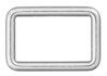 Rechteck-Ring 40 mm Silber