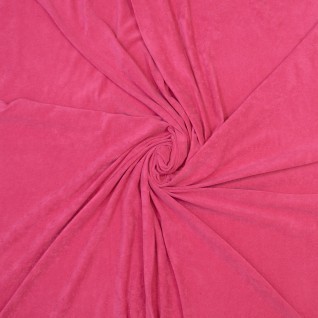 Frottee-Jersey Baumwolle kurzfloor uni pink 617
