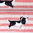 Baumwoll-Jersey Vintage Farm Hunde 500432