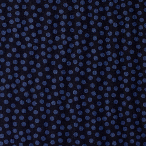 Baumwolljersey Joris wilde Punkte 3 mm royalblau/dunkelblau 100597
