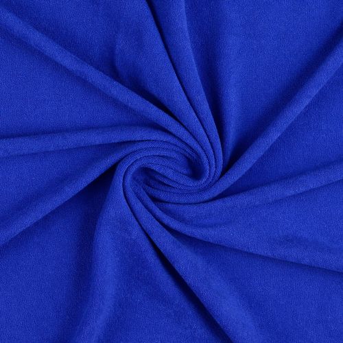 Frottee-Jersey Baumwolle kurzfloor royal blau 5027