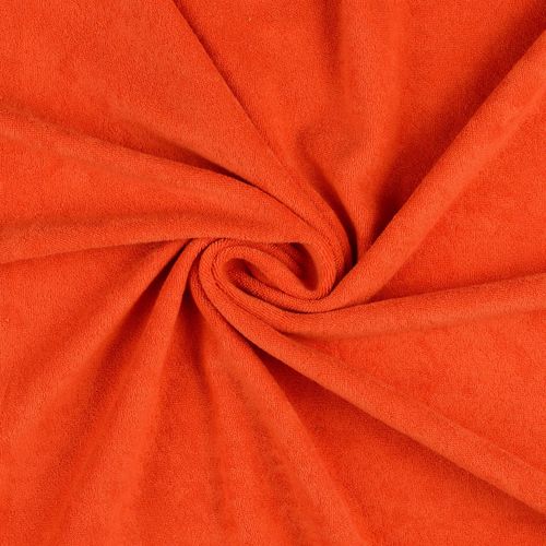 Frottee-Jersey Baumwolle kurzfloor orange 5013